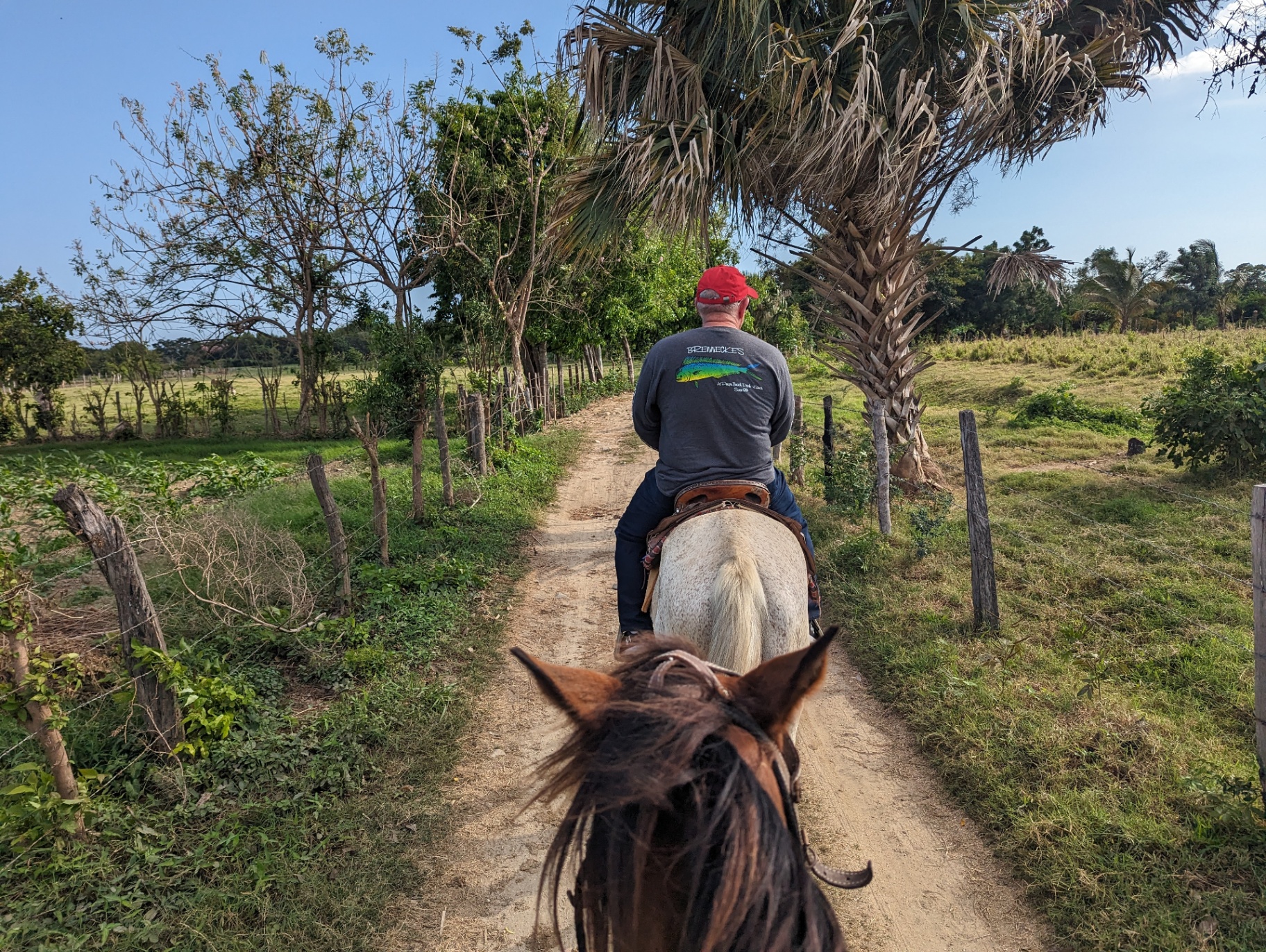 Riding on a rural trail in Puerto Escondido